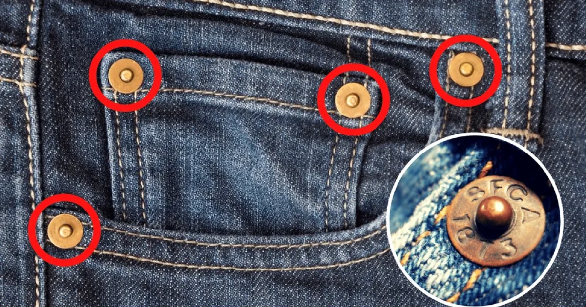 Pouca gente sabe: qual é a principal função dos botões de metal nas calças jeans